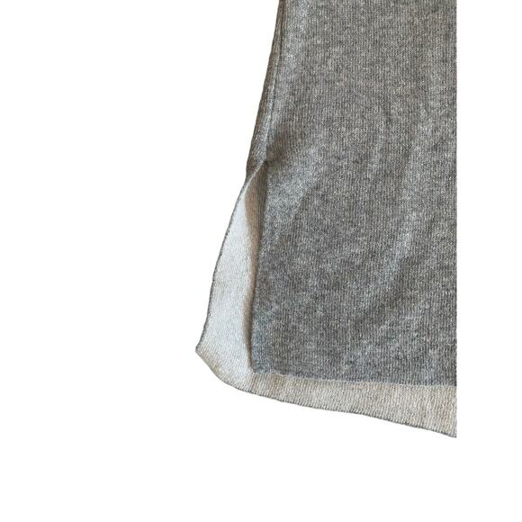 A.Ida Grey Wool Blend Made In Italy Sleeveless Cardigan Toggle Closure Medium - Picture 10 of 10